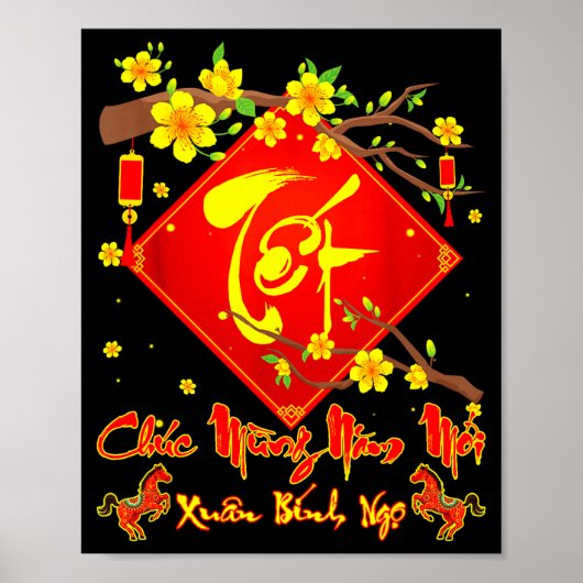 Tet 2026 Chuc Mung Nam Moi Xuan Binh Ngo Vietnam Poster (Vorne)