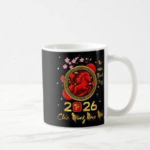 Têt 2026 Vietnamesisches Jahr Pferd Lunar Chinesis Kaffeetasse