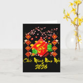 Tet 2026 Year Of The Horse Vietnamese Lunar New Ye Karte (Gelbe Blume)