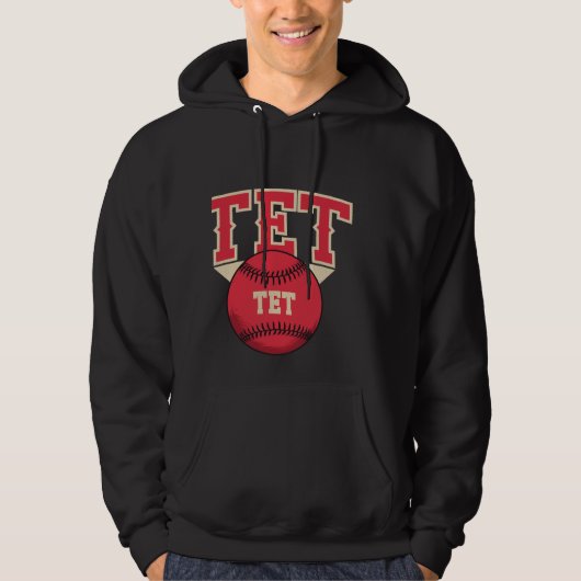 TET-Baseball-Logo Hoodie (Vorderseite)