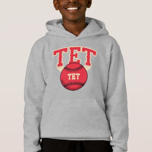 TET-Baseball-Logo Hoodie (Vorderseite)