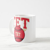 TET Baseball-Logo Kaffeetasse (Vorderseite Links)