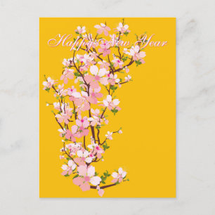 Tet - Chúc MKS Năm Obermi Happy New Year Xuân 2025 Postkarte