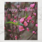 Tet Happy New Year Xuan auf Ty Snake 2025 Weinetikett (Einzelnes Label)