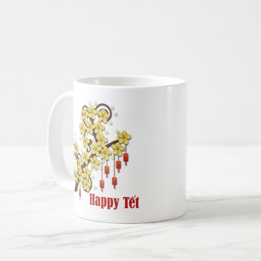 Tet Hoa Mai Kaffeetasse (Vorderseite Links)