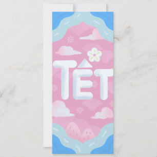 Tet Holiday kommt - Funky Niedlich Style Einladung