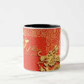 Tet kommt Spring Vietnamese Dragon New Year 2TMug Zweifarbige Tasse (VorderseiteRechts)