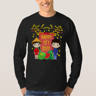 Tet Lunar Vietnamese Calendar 2022 Kinder T-Shirt