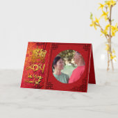 Têt Ox Year 2021 Foto Frame Add your image GC Karte (Gelbe Blume)