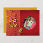 Têt Rat Jahr 2020 Foto Frame Add your image HHP2 Einladungspostkarte (Vorne/Hinten)