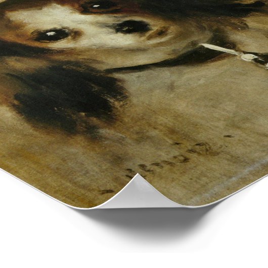 Tête de chien - Pierre Auguste Renoir Poster (Ecke)