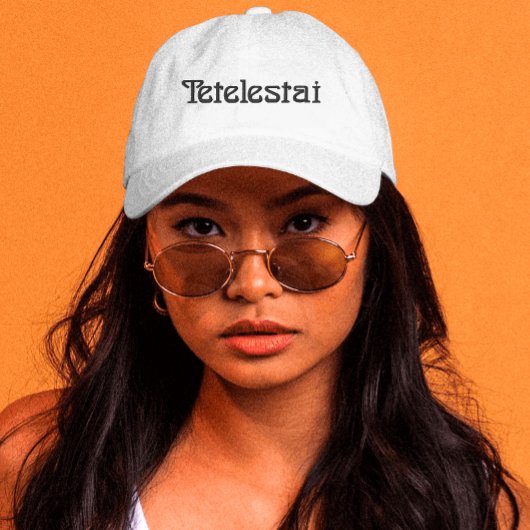 Tetelestai bestickter Hut, Basic Flexfit Wool Cap Bestickte Baseballkappe