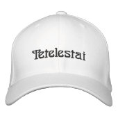 Tetelestai bestickter Hut, Basic Flexfit Wool Cap Bestickte Baseballkappe (Vorderseite)