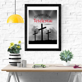 Tetelestai Christlich Biker Poster