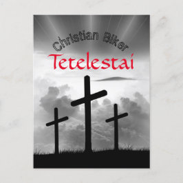 Tetelestai Christlich Biker's Scripture Verse Postkarte