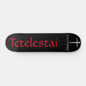 Tetelestai Three Nails Christlich Skateboard (Horizontal)