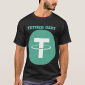 Tether USDT Cryptowährung Logo T - Shirt - Invest (Vorderseite)