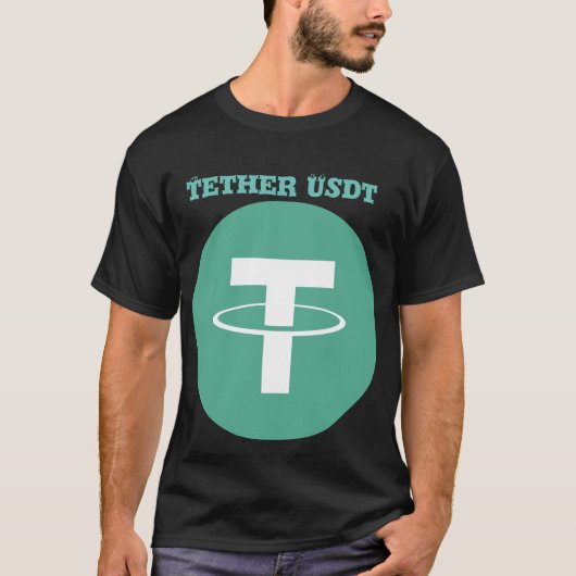 Tether USDT Cryptowährung Logo T - Shirt - Invest (Vorderseite)
