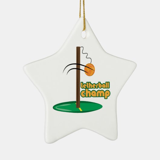 Tetherball Champion Keramik Ornament (Rechts)