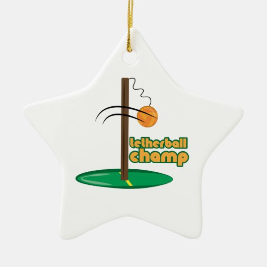 Tetherball Champion Keramik Ornament (Vorne)
