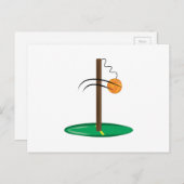 Tetherball Postkarte (Vorne/Hinten)