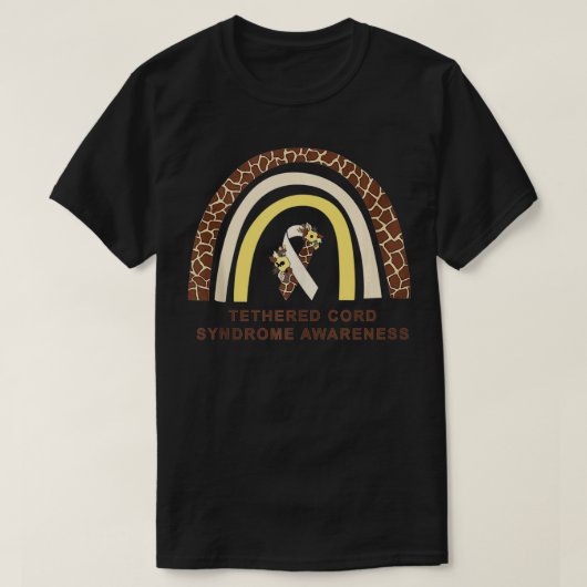 Tethered Cord Syndrome Awareness TCS Multiple Colo T-Shirt (Design vorne)