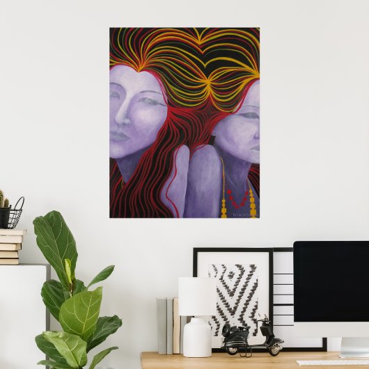 Tethered Pisces Poster (Heimbüro)