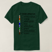 Tethernet Cat5-Pinout T-Shirt (Design vorne)