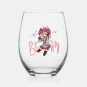 Teto-Teto-Strahlglas Weinglas Ohne Stiel (Vorderseite)