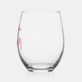 Teto-Teto-Strahlglas Weinglas Ohne Stiel (Links)