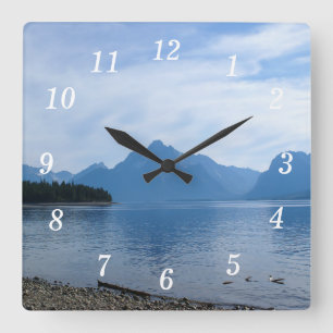 Teton Beauty Wall Clock Quadratische Wanduhr
