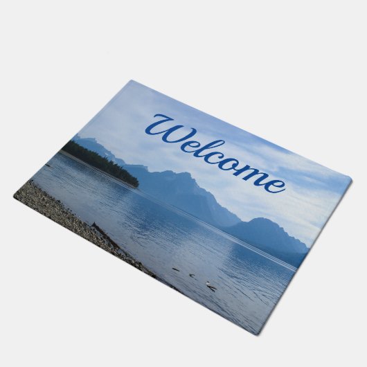 Teton Beauty Welcome Doormat Fußmatte (Schrägansicht)