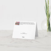 Teton-Berge mit Reflektionskarte Dankeskarte (Rückseite)