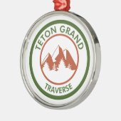 Teton Grand Traverse Ornament Aus Metall (Links)