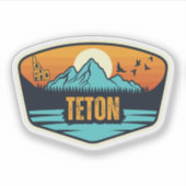 Teton Idaho Aufkleber (Vorderseite)