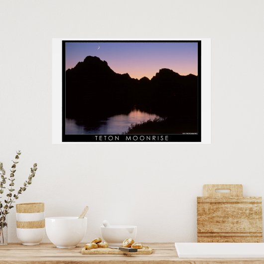 Teton Moonrise Poster (Küche)