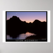 Teton Moonrise Poster (Vorne)