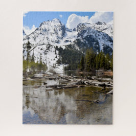 Teton Mountain Stream Reflection - 16x20 - 520 Stk Puzzle