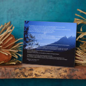 Teton Mountains Desiderata Plaque Fotoplatte (Seite)