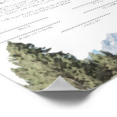 TETON National Park Heiratsurkunde Poster (Ecke)