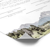 TETON National Park Heiratsurkunde Poster (Ecke)