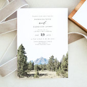 TETON NATIONAL PARK Mountain Skyline Wedding Einladung