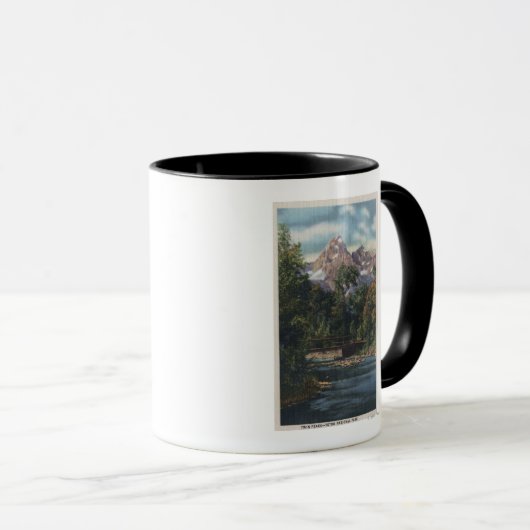 Teton National Park, WY - Zwillingshauptsicht Tasse (VorderseiteRechts)