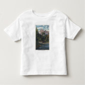 Teton Nationalpark, WY - Doppelspitzen-Ansicht Kleinkind T-shirt (Vorderseite)