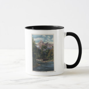 Teton Nationalpark, WY - Doppelspitzen-Ansicht Tasse