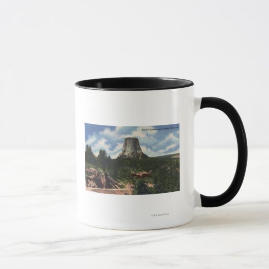 Teton Nationalpark, WY - Teufelturm in der Nähe Tasse (Rechts)