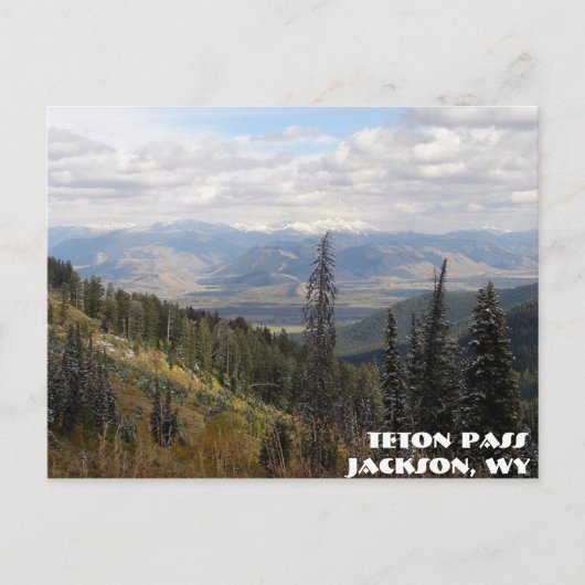 Teton Pass, Jackson, WY Postkarte (Vorderseite)