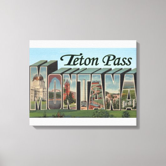 Teton Pass, Montana Leinwanddruck (Vorderseite)