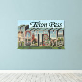 Teton Pass, Montana Leinwanddruck (Insitu (Holzboden))