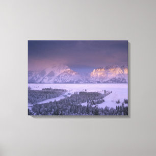 Teton Range from Snake River Overlook, Grand Leinwanddruck
